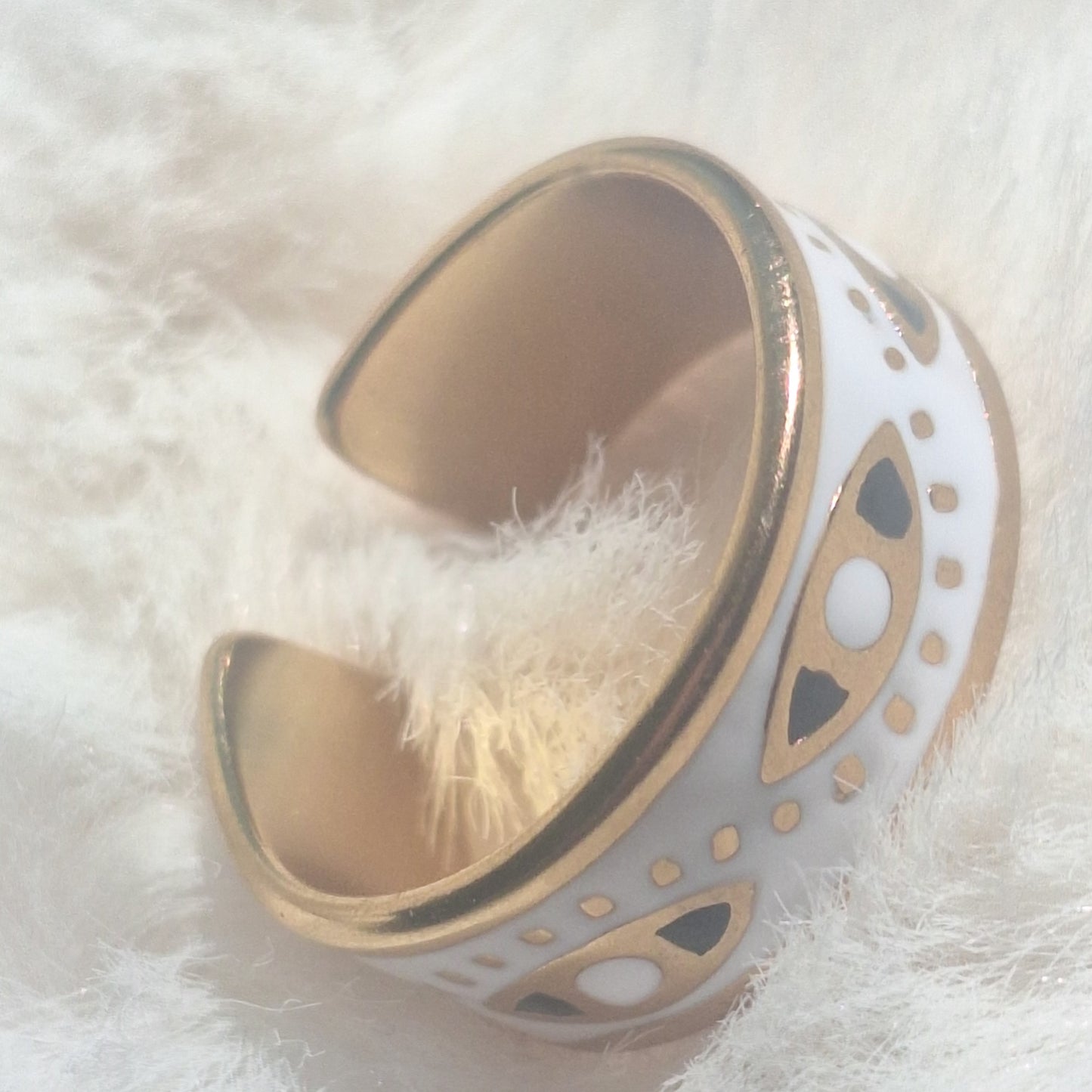 Golden Evil Eye Ring