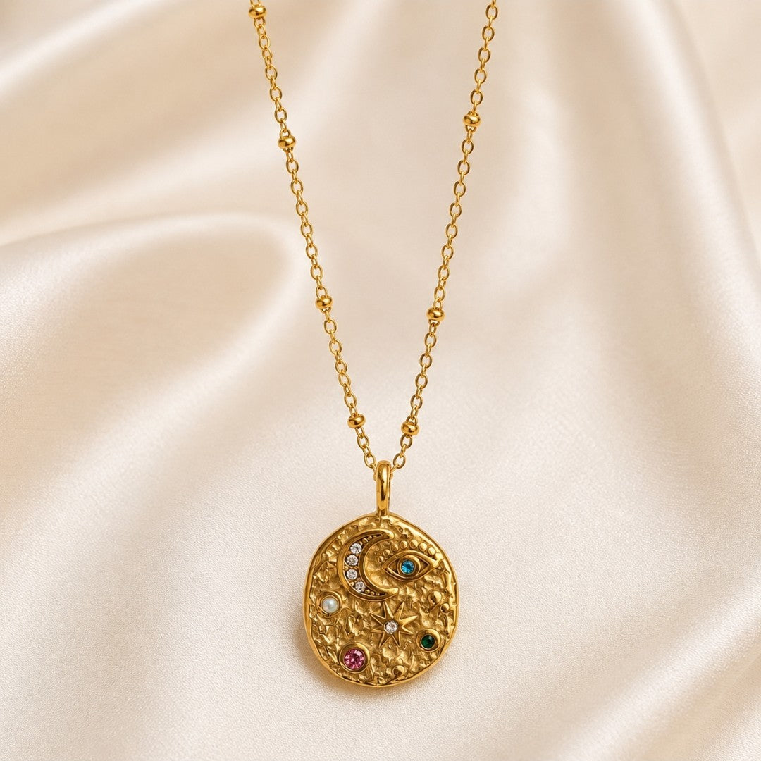 Celestial Soul Moon Talisman Necklace