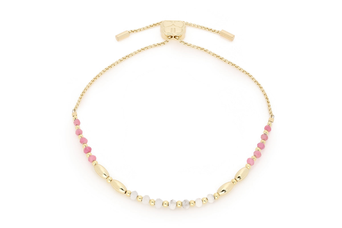 RADIANCE PINK TOURMALINE GEMSTONE BRACELET