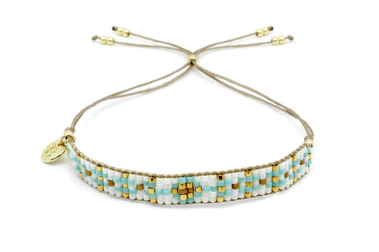 MATIRA WHITE BEADED FRIENDSHIP BRACELET