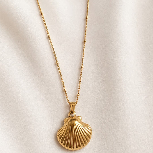 Golden Tide Shell Necklace