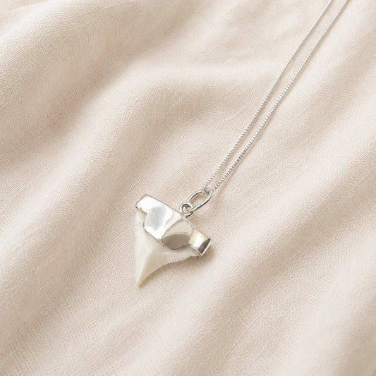 Ocean Explorer Shark Tooth Necklace | Sterling Silver 925