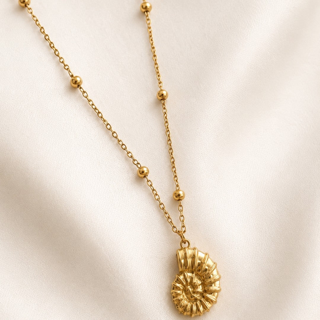 Golden Nautilus Necklace