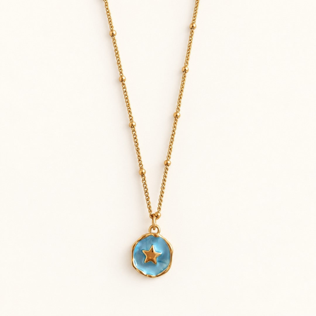 Blue Star Pendant Necklace