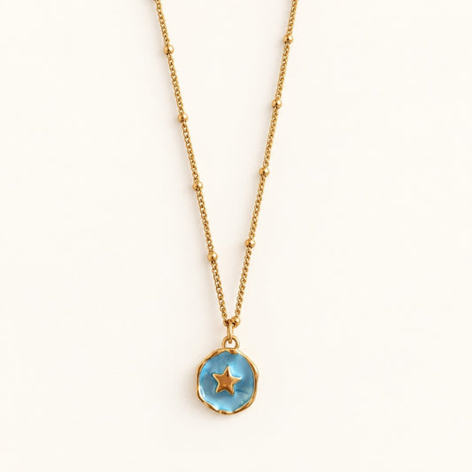 Blue Star Pendant Necklace
