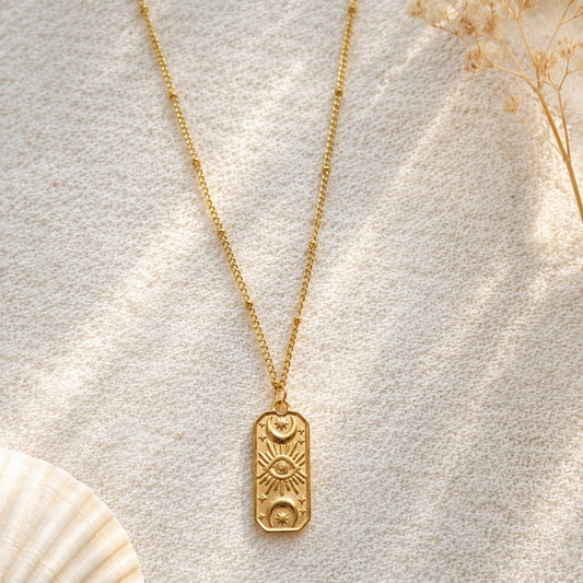 Celestial Eye 18ct Gold-Plated Necklace