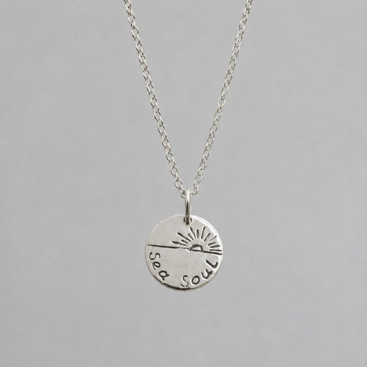 925 Sterling Silver “Sea Soul”  Pendant Necklace