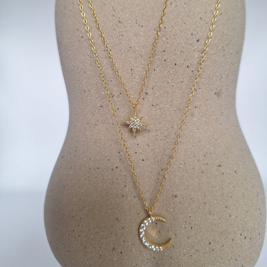 STAR & MOON NECKLACE