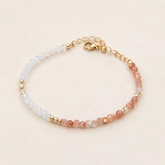 MOON STONE & SUN STONE BRACELET